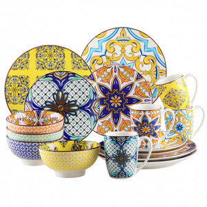 Stoneware Ceramic Dinnerware Set 16 32 48 PC 70013