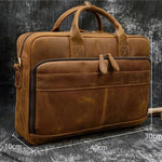 Leather Messenger Laptop Bag for Men 82004
