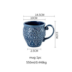 Luxury Baroque Ceramic Dinnerware Set for 1 2 4 SKU 70082